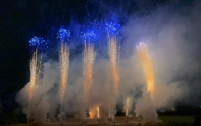 LO SPETTACOLO CON FUOCHI D'ARTIFICIO DI SAN MARCELLINO