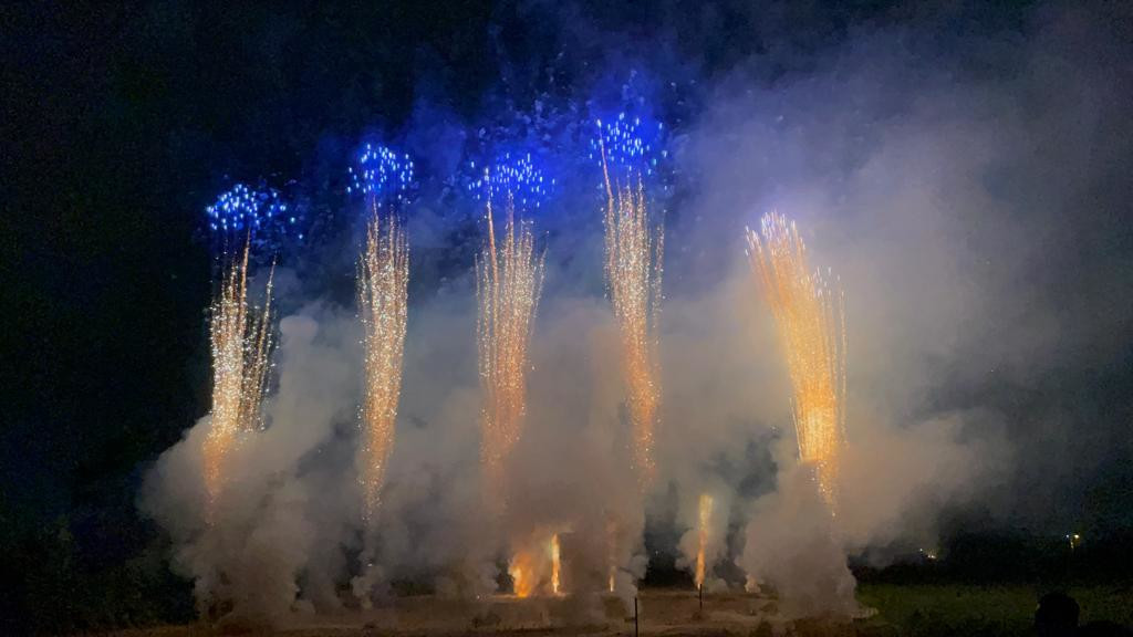 LO SPETTACOLO CON FUOCHI D'ARTIFICIO DI SAN MARCELLINO