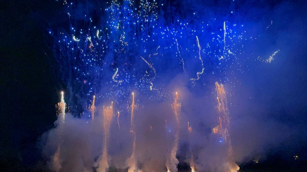 LO SPETTACOLO CON FUOCHI D'ARTIFICIO DI SAN MARCELLINO