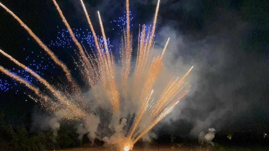 LO SPETTACOLO CON FUOCHI D'ARTIFICIO DI SAN MARCELLINO