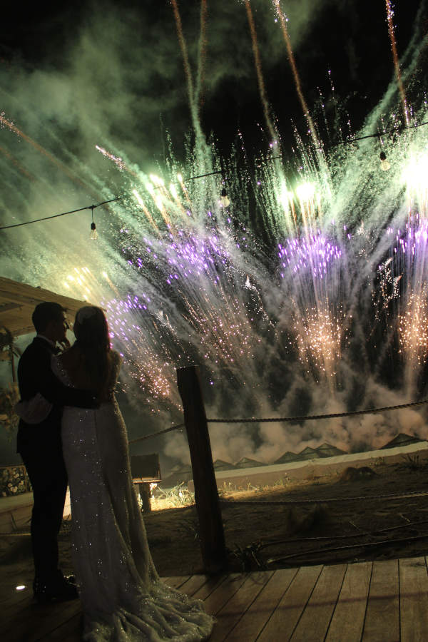 fuochi d'artificio per matrimoni 